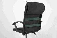 Cadeira de couro preta com zíper do braço, cadeira Wearable do escritório do computador do giro
