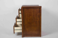 Madeira maciça pequena moderna da tabela de cabeceira, tabela de cabeceira de 3 gavetas 19,7 quilogramas de madeira da borracha