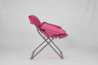 Cadeiras de dobradura vermelhas do metal do lazer de Rosa das crianças com tela resistente do poliéster