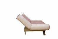 Sofá secional do dorminhoco de Brown Flodable, sofá-cama de 3 Seater com espaldar ajustável