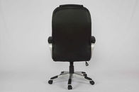 Cadeira de couro executiva preta ergonômica do escritório confortável com parte traseira da elevação
