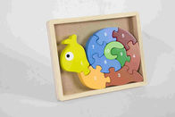 Jogo de madeira amigável do enigma do caracol do número de Eco Soild para a casa/sala de aula da natureza