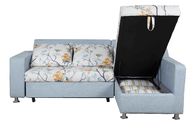 Superfícies impermeáveis escondidas do sofá-cama da casa do caso do armazenamento com o colchão do tamanho da rainha