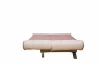Sofá secional do dorminhoco de Brown Flodable, sofá-cama de 3 Seater com espaldar ajustável