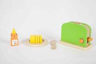 Brinquedo de madeira do torradeira das crianças, grupos de madeira da cozinha do jogo de crianças de Soild