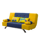 Casa amarela Sofa Bed da marinha convertível do peso de efetivação 28KGS