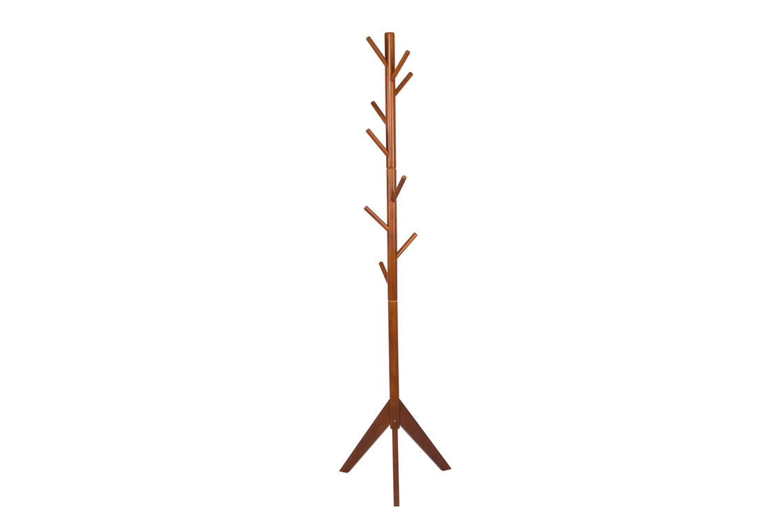 Cremalheira de madeira durável do suporte do gancho de revestimento com projeto de 9 ramos de árvore dos ganchos